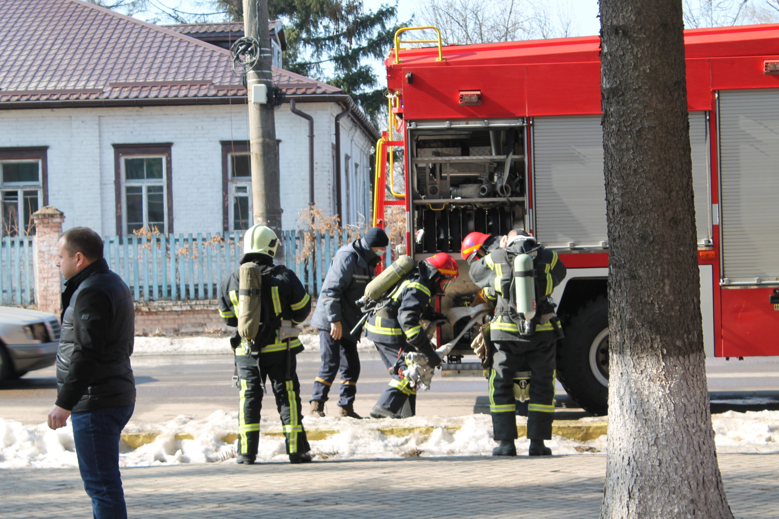 Протипожежне тренування з цивільного захисту